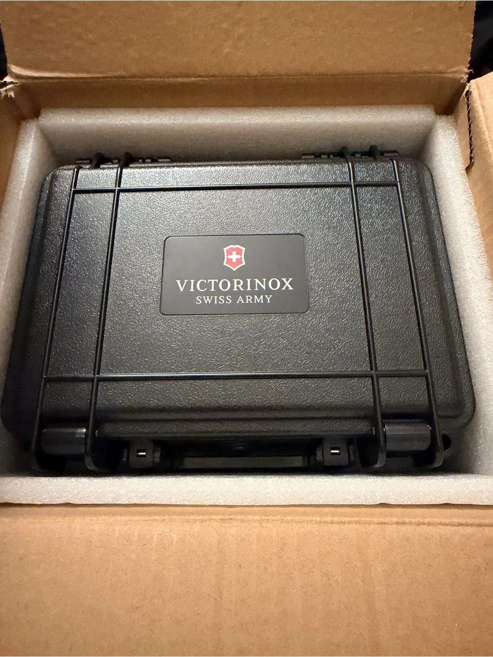 Victorinox I.N.O.X. Paracord Watch — Black with Red Accents
